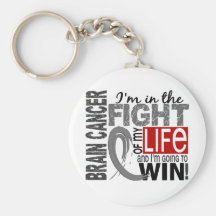 Fight Of My Life Brain Cancer Key Chains
