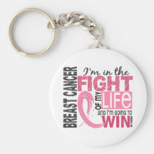 Fight Of My Life Breast Cancer Key Chain