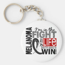 Fight Of My Life Melanoma Key Chain