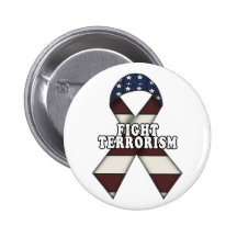 Fight Terrorism Pinback Buttons
