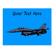 Fighter Jet Flying Postcards