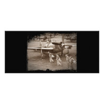 Fighter Pilots Training on P-47 Thunderbolts Rack Card