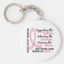 Fighters Survivors Taken 4 Breast Cancer Keychain