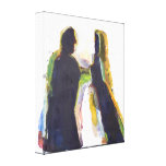 Figure Modern  Abstract  Expressionist Painting Gallery Wrapped Canvas