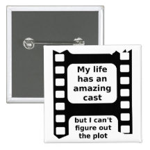 Figure Out The Plot Funny Button Badge