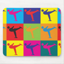Figure Skating Pop Art Mouse Mats