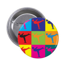 Figure Skating Pop Art Pin