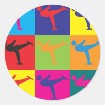 Figure Skating Pop Art Sticker