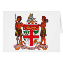 Fiji Coat of Arms Greeting Card