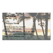 FiJi Sunset Business Cards