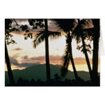 FiJi Sunset Greeting Cards