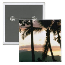 Fiji Sunset Pinback Button