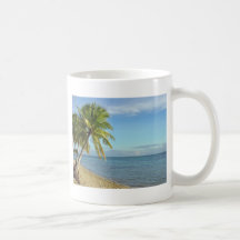 Fijian Beach and Palm Trees Coffee Mug