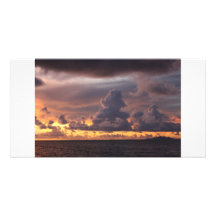 Fijian Sunset Picture Card