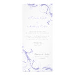 Filigree Swirl Lavender 4 x 9.25 Wedding invitations