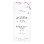 Filigree Swirl Violet Menu invitations