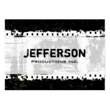 Film Noir Grunge Style Large Company Business Card