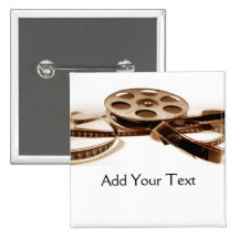 Film Reel in Sepia Tones Background Buttons