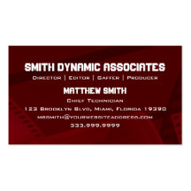 Film Spring Red V.2 Business Card