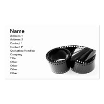 Film strip business card