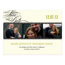 Film Strip Photo Save The Date Postcards