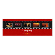 Film Strip Profile Card Business Card Templates