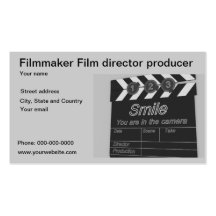 Filmmaker Film director producer business card