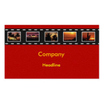 Filmstrip Profile Card Business Card