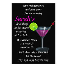 Final Fling Custom Invites