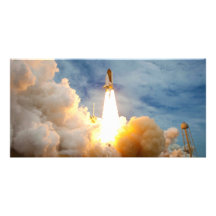 Final Mission Launch of the Space Shuttle Photo Card Template