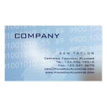 Financial / Computer Technical Business Card