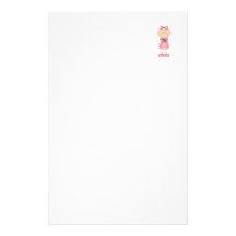 Find A Cure (girl) Stationery Design