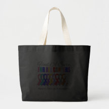Find a Cure Ribbons For All Cancers Tote Bag