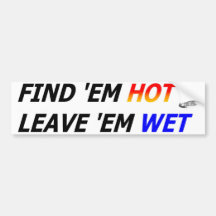 FIND HOT BUMPER STICKER