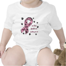 Find the Cure ~ Pawprint Baby Bodysuit
