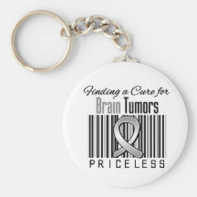 Finding a Cure For Brain Tumours PRICELESS Keychain