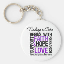 Finding a Cure For Epilepsy Key Chain