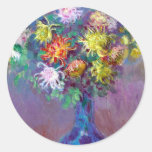 Fine Art Impressionism Chrysanthemums Sticker