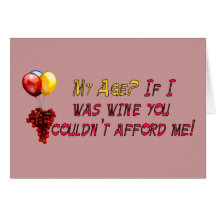 Fine Wine Greeting Card