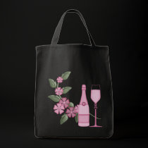 Fine Wine Grocery Tote bags