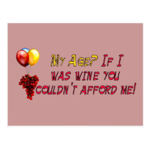 Fine Wine Post Card