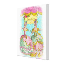 Finery and Frippery Little Marie's Dance Portrait Canvas Print