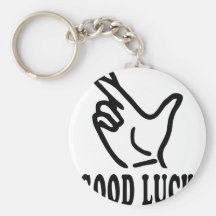 finger good luck icon keychains