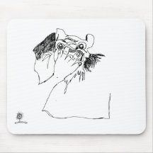 finger_up_nose mousemat mouse pad