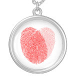 Fingerprint Square Keepsake Charm Personalised Necklace