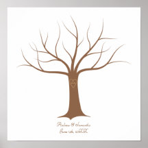 Fingerprint Tree Wedding Guestbook