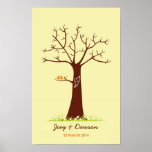 Fingerprint Tree Wedding Guestbook (Cream)