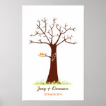 Fingerprint Tree Wedding Guestbook (White)