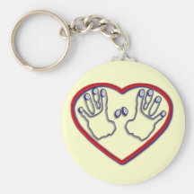 Fingerprints of God - 1 Peter 5:6-7 Keychain