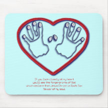 Fingerprints of God - 1 Peter 5:6-7 Mousepads